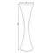 Uniquewise Decorative Modern Bamboo Display Floor Vase Hourglass Shape, 27 Inch Brown QI004156.BN - alternate 5